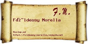 Földessy Morella névjegykártya